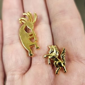 Saks Fifth Avenue Gold Tone Mythical Scatter Pins